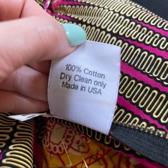 Boxing Kitten Tam Tam Strapless Peplum Vibrant Geometric Print Mini Dress sz 4 - Picture 9 of 11